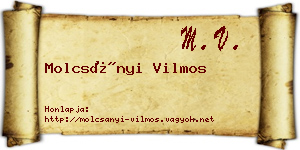 Molcsányi Vilmos névjegykártya